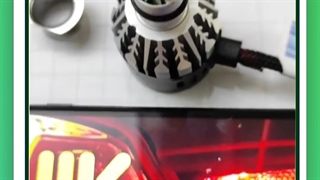 هدلایت 3 رنگ فلاشری سفید زرد پایه h1 - کوییک لوکس