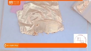 آموزش ساخت گوشواره با خمیر و ورق طلا
