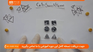 آموزش ساخت گوشواره های خمیری مدل میخی ( طرح سنگ مرمر )
