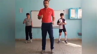 جلسه اول تمرینات ایروبیک     -     مربی : کیانوش حیدری