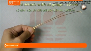 زیورآلات با سیم مسی - ساخت دستبند با سیم مسی و سنگ