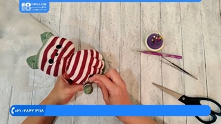 عروسک جورابی - آموزش دوخت عروسک گربه