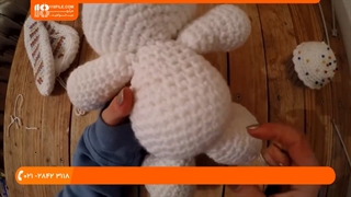 آموزش بافت شخصیت های کارتونی | د کارټون کرکټر جوړښت - بافت عروسک خرگوش بانی