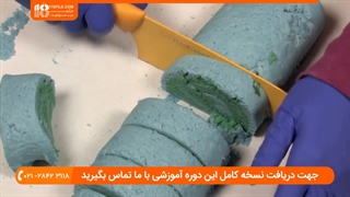 آموزش ساخت کوکتل پدیکور _ کوکتل پدیکور مدل کیک رولت