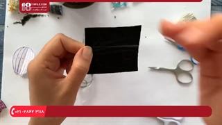 آموزش جواهر دوزی | د پردې د ګلدوزۍ روزنه - دوخت گل سینه طرح بالن