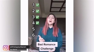 تیک تاک اهنگ Bad Romance