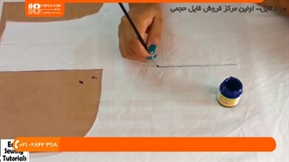 آموزش نقاشی روی پارچه ( کشیدن طرح سنتی بر روی پارچه )