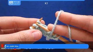 آموزش بافتنی مبتدی | د اوبدلو اوبدلو روزنه - بافت مرواریدی