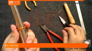 آموزش ساخت نیم ست با سیم مسی ( انگشتر ، دستبند )