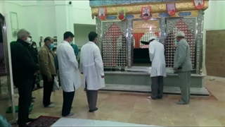 مراسم غبار روبی آستان امامزاده سید جعفر (ع) شهر اسفراین