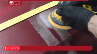 صافکاری - سمباده کشی با دستگاه