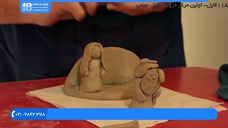 آموزش ساختن مجسمه کلیسا با فرشته تنها برای کودکان