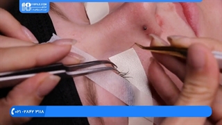 لیفت و لمینت مژه - آموزش اکستنشن گوشه داخلی چشم
