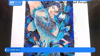 آموزش ویترای - آموزش کشیدن نقاشی یک خانم روی شیشه