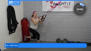 آموزش 10 حرکت ورزشی با کش TRX