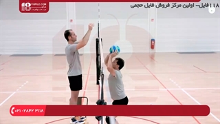 آموزش والیبال به کودکان - تمرین پرش برای دفاع کردن