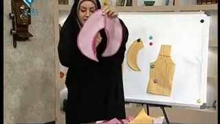آموزش یقه آرشال جدا خیاطی با خانم عمرانی