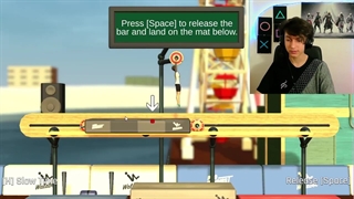 بازی ژیمناستیک با poorya negan gamer:::طنز