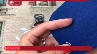 آموزش جواهر دوزی __ دوخت سنجاق سینه طرح چنل