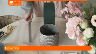 آموزش گل آرایی _  باکس گل استوانه ای