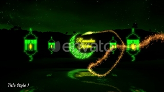پروژه آماده افترافکت نور نئون ماه رمضان