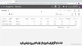 آموزش گوگل ادوردز- ساخت گزارش برای کمپین های اجرایی