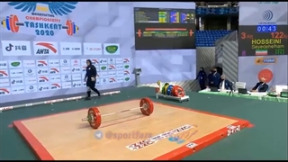 رکورد وزنه برداری توسط یک خانم ایرانی الهام حسینی زده شد