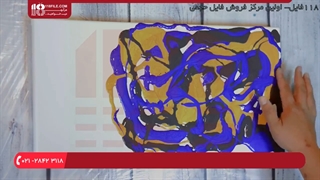 آموزش نقاشی آبستره با رزین اپوکسی ( مدل نقاشی مدرن )