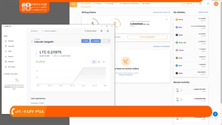 آموزش استخراج با کارت گرافیک - واریز لایت کوین به کیف پول