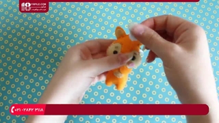 آموزش نمد دوزی - جاکلیدی نمدی طرح سنجاب