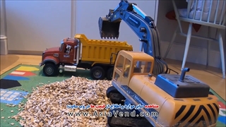 بارگیری کمپرسی توسط بیل مکانیکی کنترلی