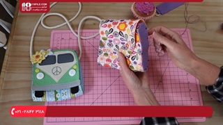 آموزش نمد دوزی // دوخت کیف طرح دوشی طرح ماشین