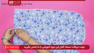 آموزش دوخت سیسمونی نوزاد :: دوخت کیسه خواب زیپی