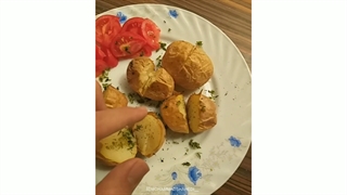سیب زمینی تنوری با قابلمه ( Diet baked potatoes with pot )
