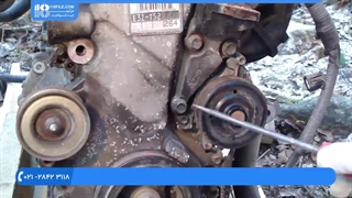آموزش تعمیر موتور تویوتا - خودرو تویوتا - واترپمپ بازکردن موتور