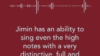 یک نگاه به اینکه جیمین چطور از صداش استفاده میکنه