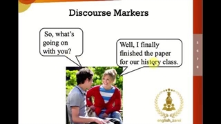 آموزش زبان انگلیسی: آموزش گرامر متوسطه Discourse Markers