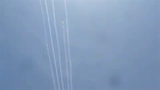لحظه دیدنی شلیک دهها موشک مقاومت