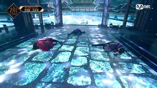 اجرای یونیت دنس دونگهیوک از IKON و جویون از The Boyz و ته یانگ از SF9 در برنامه KINGDOM