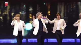 اجرا ی  " داینامیت (dynamite ) " پسرا (BTS ) تو کنسرت فمیلی  دیروز ظهر :