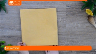 آموزش سفره آرایی (نحوه ی تا کردن دستمال به روش ساده)