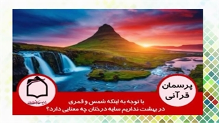 با توجه به اینکه شمس و قمری در بهشت نداریم سایه درختان چه معنایی دارد؟