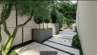 محوطه سازی باغ ویلا - شرکت نگین آذین