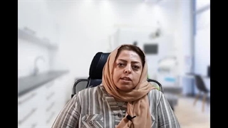 فیلم رضایتمندی سرکار خانم بیستونی بیمار لمینت دندان