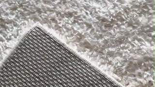 فرش شگی فلوکاتی به رنگ کرم