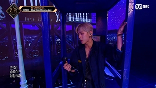 اجرای BtoB با همکاری میون جی آیدل با آهنگ blue moon در قسمت نهم برنامه کینگدام