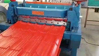 ساخت دستگاه تولید ورق طرح سفال جنوا3_پارس رول فرم 09121612740