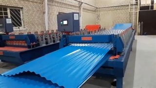 ساخت دستگاه تولید ورق سینوسی(کرکره)_پارس رول فرم09121612740