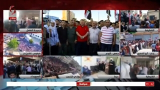 حمص_الوعر | مراسل الإخباریة السوریة ینقل الصورة حول سیر العملیة الإنتخابیة | أسامة دیوب