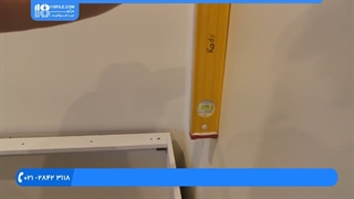 آموزش کابینت سازی - نحوه نصب کابینت های دارای دیوار کج